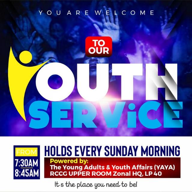 Youth Service + Sunday School